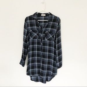 Anthropologie| Bella Dahl Plaid Button Down